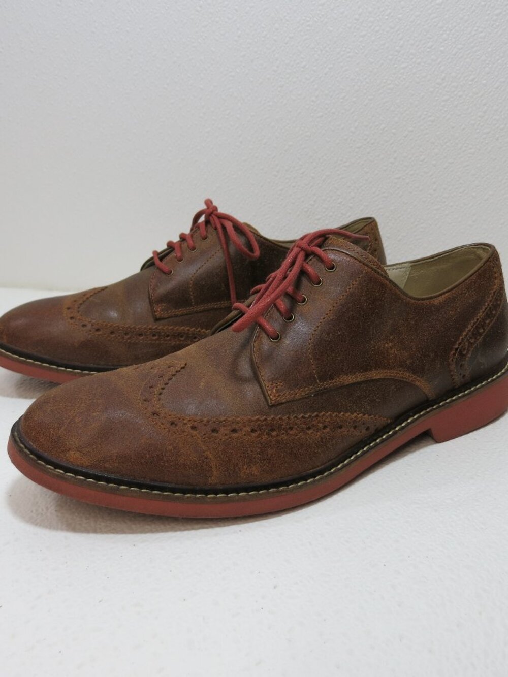 Cole Haan Brogue Leather Men's Dress Wingtip Oxfords Formal Footwear Sz 9.5 M